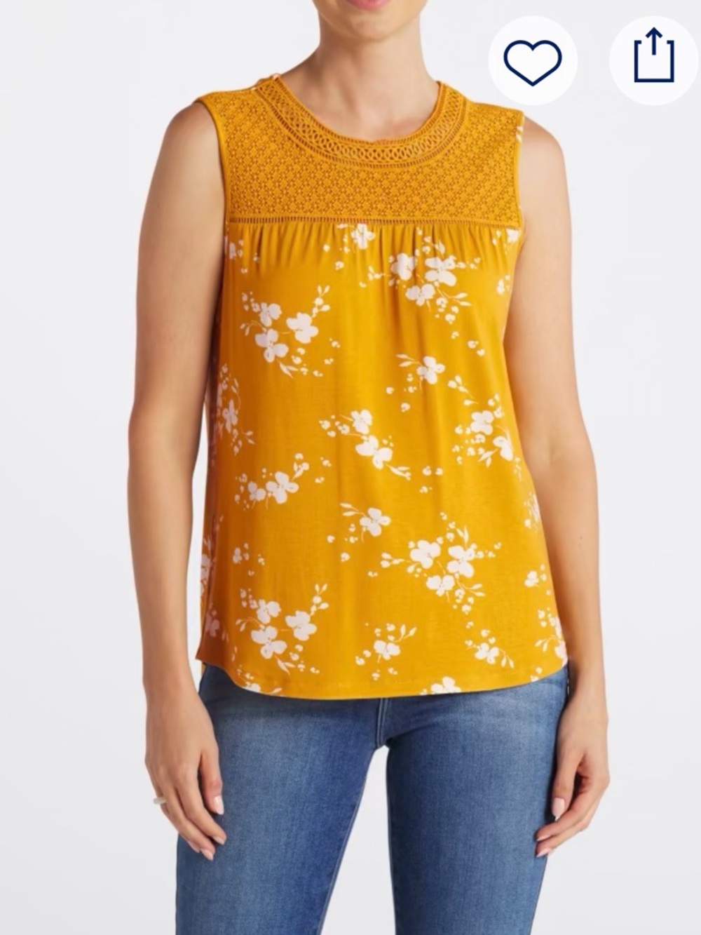 NWOT Daniel Rainn Cannie Lace Trim Knit Tank Size L Never Worn